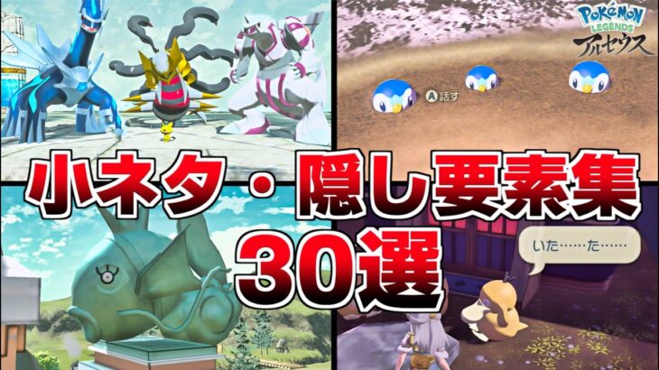 【ポケモンアルセウス】小ネタ・隠し要素集 30選！【Pokémon LEGENDS アルセウス】
