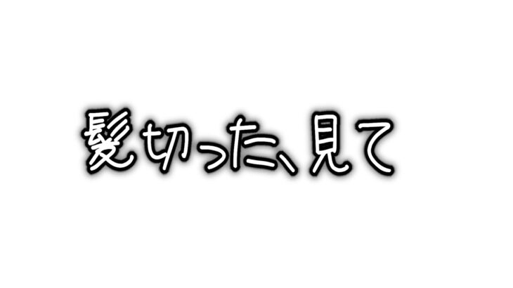 【ご報告】髪切った【どう考えても重大発表】