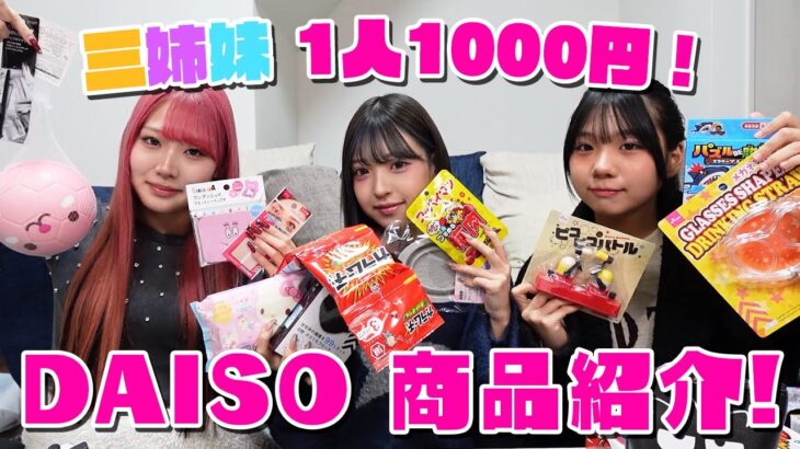 【三姉妹】ダイソー1人1000円分購入品紹介します！