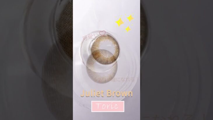 ナチュラルに盛れる人気商品Juliet Brown【乱視カラコン】