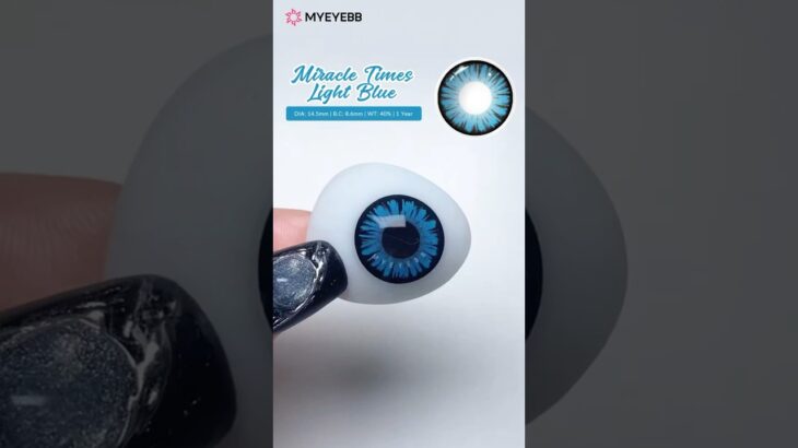 MYEYEBB Miracle Times Light Blue Cosplay Contact Lenses Best For Halloween | Prescription #contacts