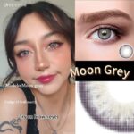 🌙 Moon Grey Contacts | Perfect Fit for Light & Dark Eyes!