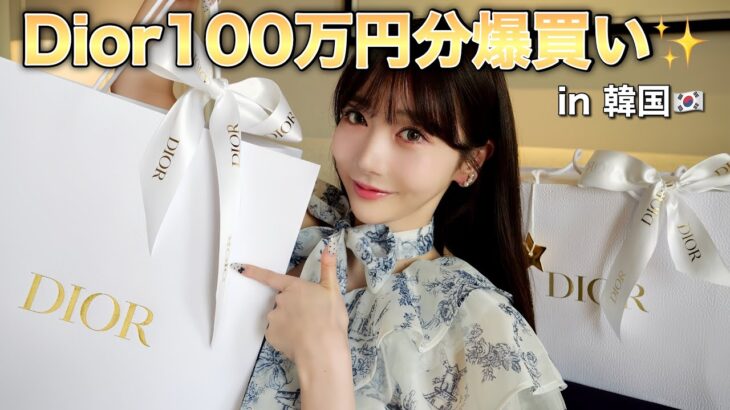 【Dior爆買い🇰🇷】韓国で100万円分お買い物してきた幸せ☺️🛍✨