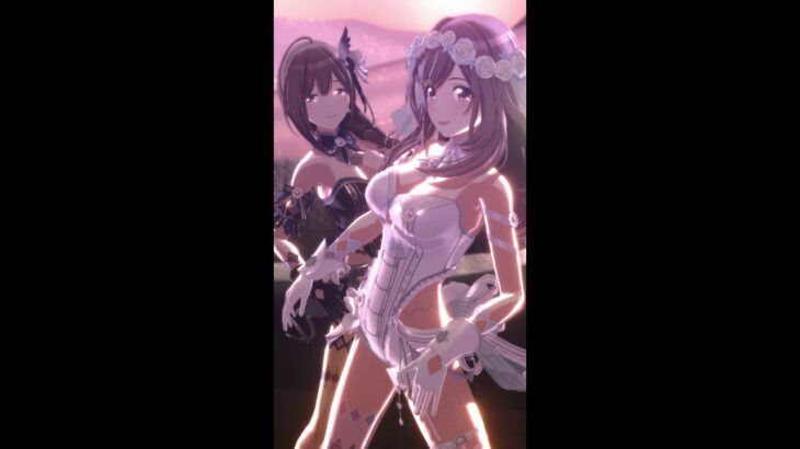 【縦型】Fading Stars【月岡恋鐘 フォーカスモード イースターバニー衣装白 ＋ ウェディング衣装 ＋ ハートカラコン】 #シャニソン #3DMV