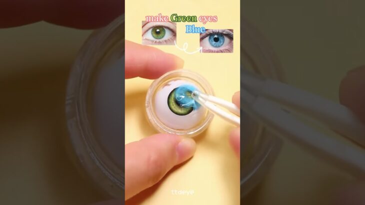 Make green eyes blue💙