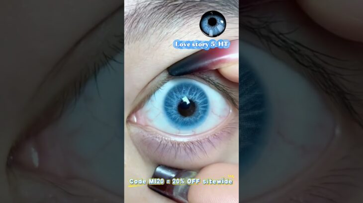 POV: You try blue lenses & instantly become THAT girl 💙#mislens #coloredcontacts #bluecontacts
