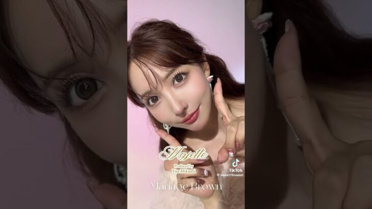 マリアージュブラウン着用 #三上悠亜 #カラコン #マジェット