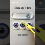 💚Transform your blue eyes with a pop of green! Green lenses on blue eyes for a vibrant look! #lenses