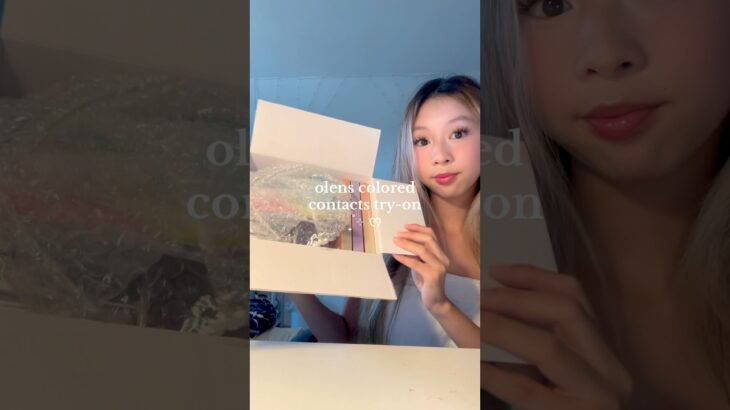olens colored contacts try-on ₊˚⊹ #shorts