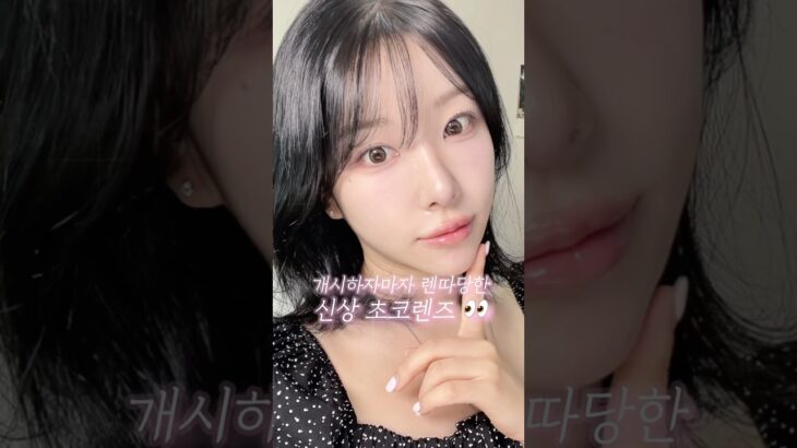 개시하자마자 렌따당한 오렌즈 신상 초코렌즈 🤎
