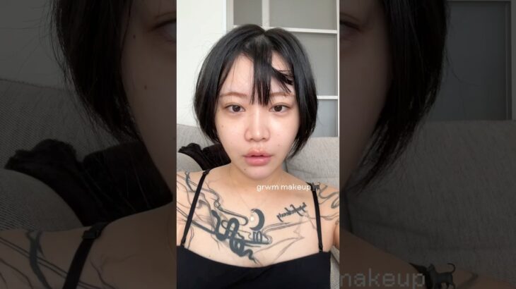 【GRWM】旅行当日なのにカラコン忘れちったのでカラコンなしメイク💄