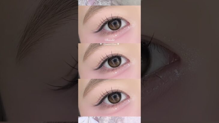 水光カラコンかわいい🎀💎