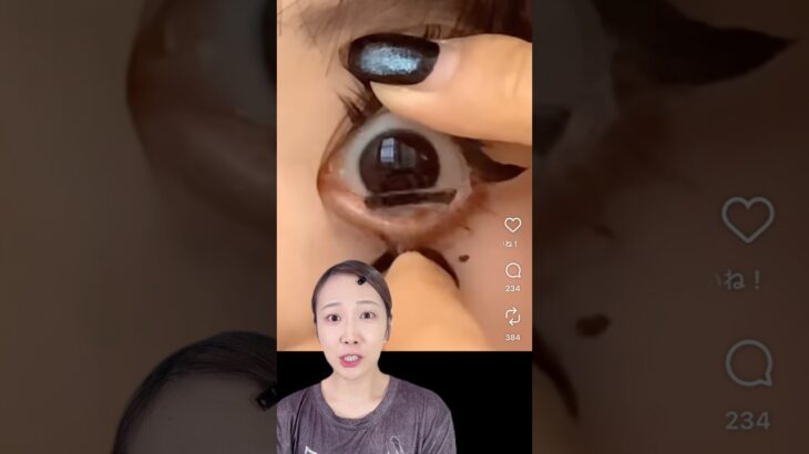 一瞬でコンタクトを装着する方法が画期的すぎた!!!